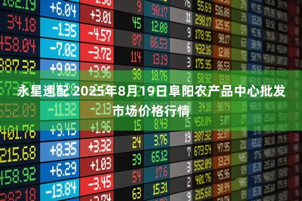 永星速配 2025年8月19日阜阳农产品中心批发市场价格行情