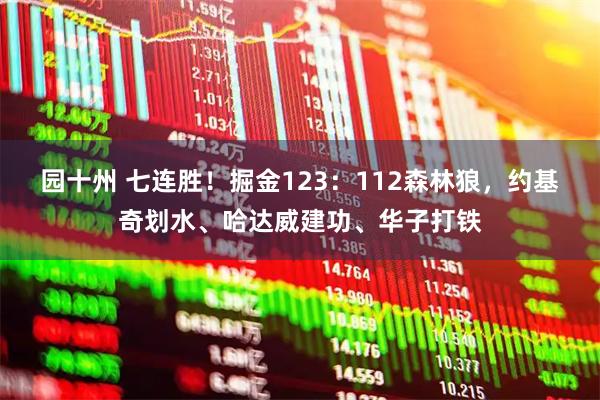 园十州 七连胜!掘金123:112森林狼,约基奇划水、哈达威建功、华子打铁
