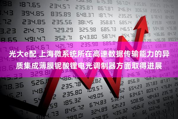 光大e配 上海微系统所在高速数据传输能力的异质集成薄膜铌酸锂电光调制器方面取得进展